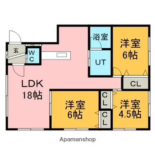 ガーデンプレイス【102号室】の間取り