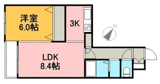 エスパシオ白石【0307号室】の間取り