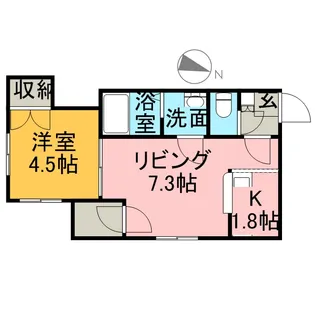 AMENO CASA【301号室】の間取り