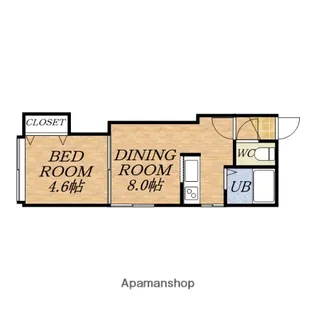 アーバンコート南郷ⅢB【2階】の間取り