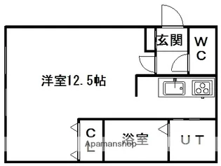 カーサ清田【402号室】の間取り