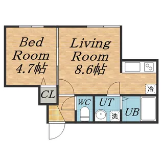 ステラマリー【203号室】の間取り