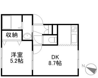 ゴーチェ・サラ栄通【0103号室】の間取り