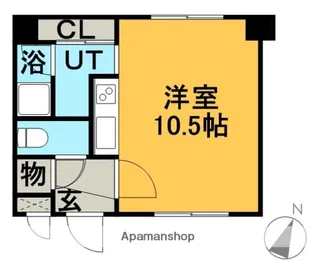 センタービレッジ821【4-B号室】の間取り