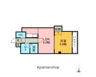 アリエスⅡ【302号室】の間取り