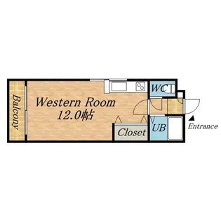 白栄ビル南郷【405号室】の間取り