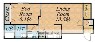アビタ本通4北II【302号室】の間取り