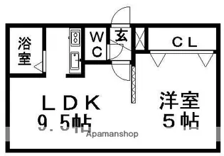 H・Sひばりが丘【205号室】の間取り