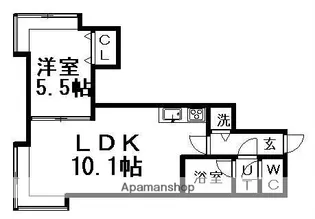 フレックスアーバン東札幌【202号室】の間取り