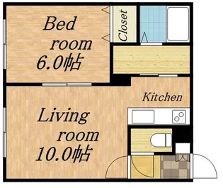 ドゥラル【101号室】の間取り