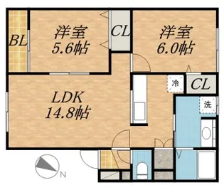 パレット【3階】の間取り