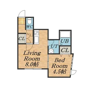 KAZU本通【202号室】の間取り