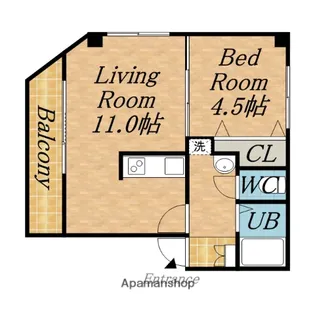コンフォート2.5【4階】の間取り
