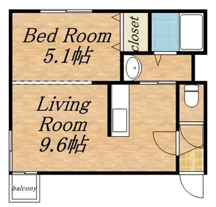 K&M【3階】の間取り