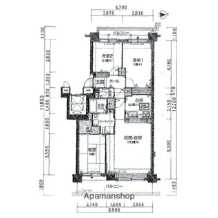 パシフィック美しが丘弐番館C棟【202号室】の間取り