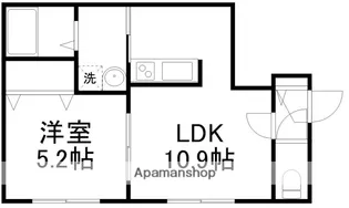 ルミネ栄通【206号室】の間取り