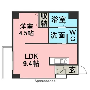 リトルズさっぽろ福住【303号室】の間取り