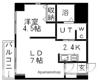 リトルズさっぽろ福住【502号室】の間取り