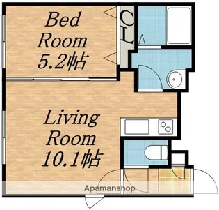 ABY MISONO【401号室】の間取り