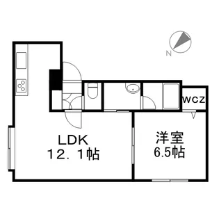 パストラーレ南郷通南【2階】の間取り