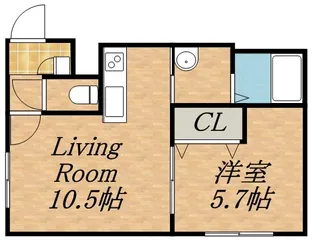 モンヴェール学園前【1階】の間取り