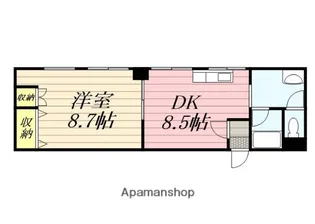 1LDKの間取り画像