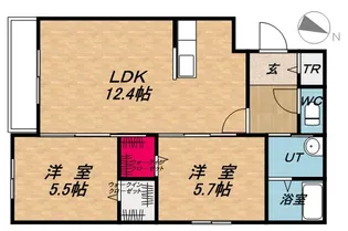 THE PARK1【1階】の間取り