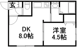 ブランノワール白石駅前【3階】の間取り