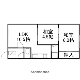 サニーハウス【2階】の間取り