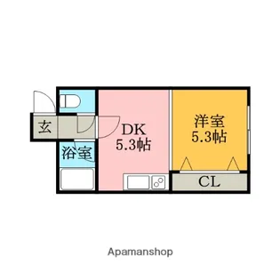 メゾン・ド・ボワール菊水【2階】の間取り