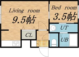 ヴェルデ【4階】の間取り
