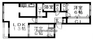 ノースピア白石本通【301号室】の間取り