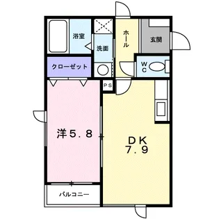 上町サンシティ【1階】の間取り