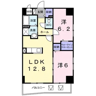 ART 白石【6階】の間取り
