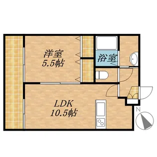 クレインコート【402号室】の間取り