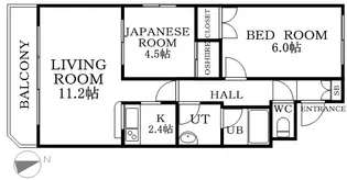サンリージェント【4階】の間取り