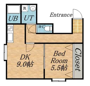 FOREST栄通A【102号室】の間取り