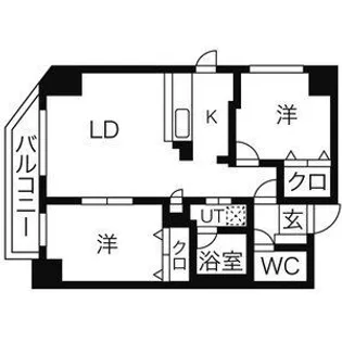 スカイコート【10階】の間取り