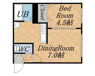 フォレストオカップⅡ【205号室】の間取り