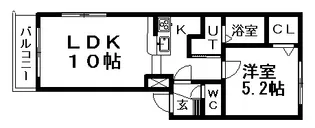 グランメールパラダイス【4階】の間取り