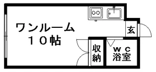 グランメール月寒【00206号室】の間取り