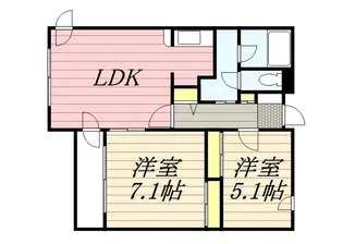 クリオパレス青葉 壱番館【102号室】の間取り