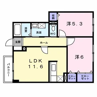 プロムナード・Ⅰ【1階】の間取り