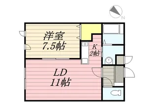 サンコート本通【4階】の間取り