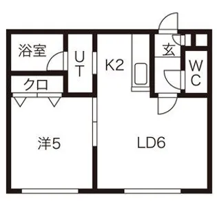 ノースキャピタル2【2階】の間取り