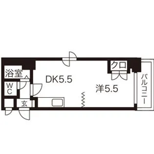 ヌーベルアーバンシティ【423号室】の間取り