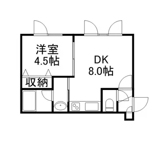 リッチタウン栄通壱番館【202号室】の間取り
