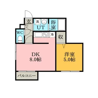 ベルヴィコート豊平Ⅳ【4階】の間取り