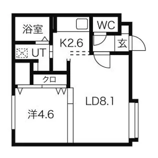 アンシャンテ清田【103号室】の間取り