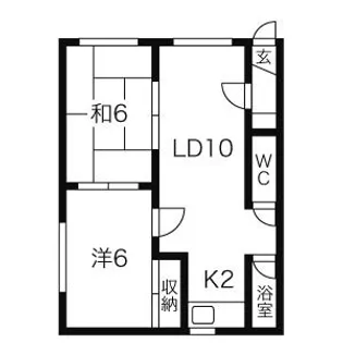 グランドハイツ【2階】の間取り